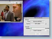 Screenshot of scan in progress